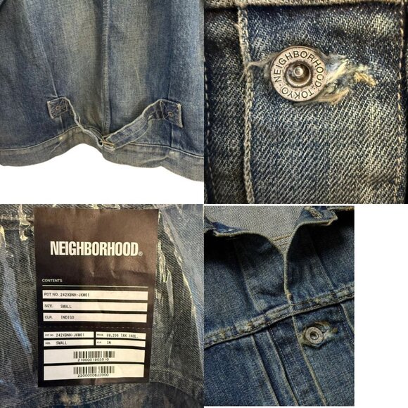NWT - NEIGHBORHOOD SAVAGE DENIM TYPE-1 JACKET 242xbnh-jkm01 Size S - Picture 10 of 16